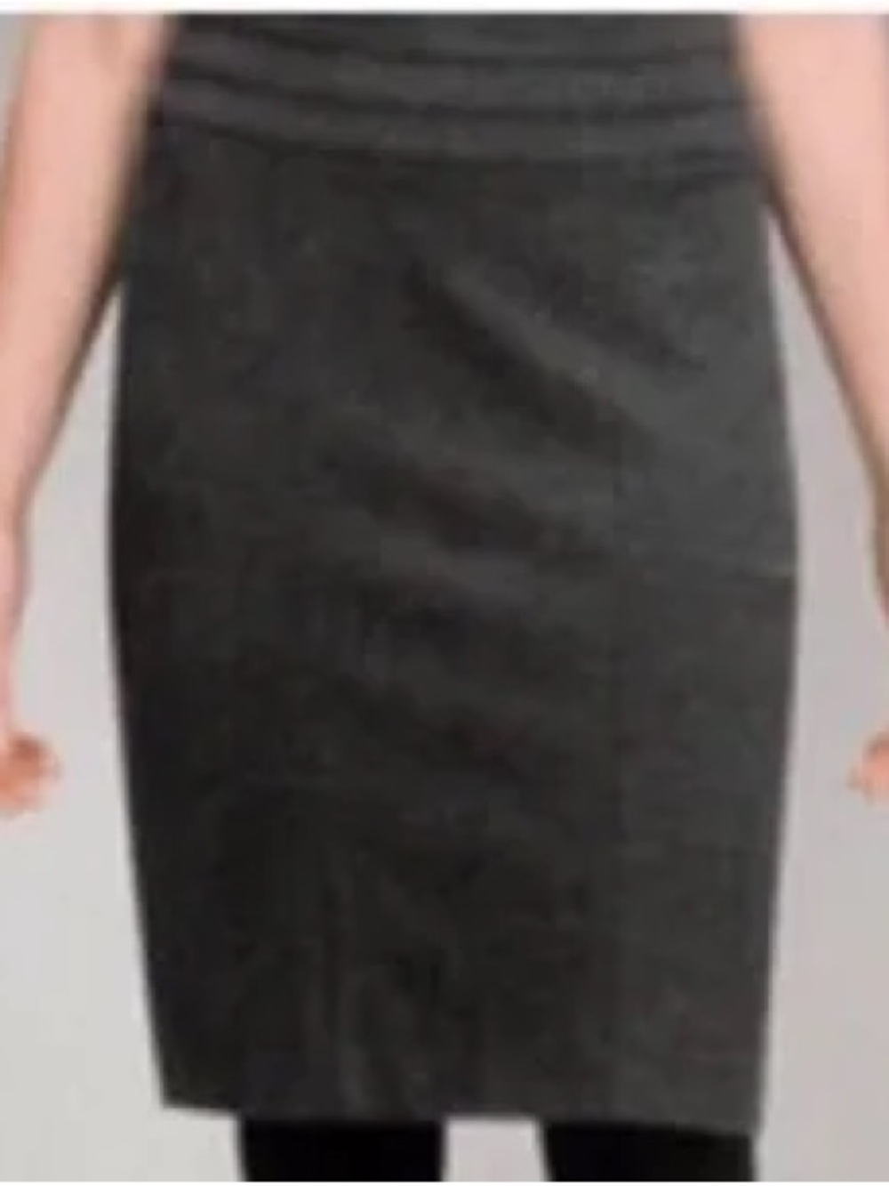 Cabi Miranda pencil skirt - charcoal ponte - 12